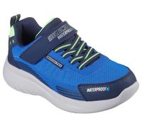 Sneaker SKECHERS "BOUNDER 2.0", Jungen, Gr. 33, blau (navy, blau), Lederimitat, Textil, Schuhe Sneaker, Trekkingschuh mit waterproof, Größenschablone zum Download (28911745-33)