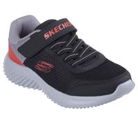 Sneaker SKECHERS "Bounder - Trekzic", Mädchen, Gr. 35, schwarz (schwarz, rot), Lederimitat, Schuhe Sneaker, Freizeitschuh, Halbschuh, Klettschuh, Schnürschuh, Leichtgewicht (66752646-35) schwarz, rot