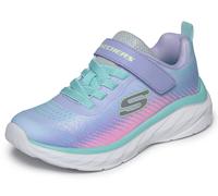 Sneaker SKECHERS "BOUNDLESS", Damen, Gr. 34, lavendel, multi, Lederimitat, Textil, glänzend, Schuhe Sneaker, Schnürschuh mit Farbverlauf, Größenschablone zum Download (31902550-34) lavendel, multi