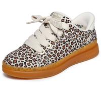 Sneaker SKECHERS "COURTSIDE-NATURE GIRLZ", Damen, Gr. 37, natur, leo, Textil, Schuhe Sneaker, Basket-Sneaker, Schnürschuh mit Slip-Ins Funktion, Leo-Optik (11951954-37) natur, leo