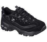 Sneaker SKECHERS "D´Lites - Biggest Fan", Damen, Gr. 40, grau (anthrazit), Leder, Synthetik, Textil, Schuhe Sneaker, Freizeitschuh, Halbschuh, Schnürschuh im trendigen Chunky-Style (35497869-40) anthr