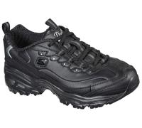 Sneaker SKECHERS "D´Lites-Fresh Start", Damen, Gr. 40, schwarz, Leder, Synthetik, Textil, unifarben, Schuhe Sneaker, Freizeitschuh, Halbschuh, Schnürschuh mit Bio-Dri-Ausstattung, Topseller (25856013-