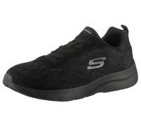 Sneaker SKECHERS "Dynamight 2.0 Homespun", Damen, Gr. 36, schwarz (schwarz uni), Textil, unifarben, Schuhe Sneaker, Trainingsschuh, Laufschuh, Schnürschuh mit gepolstertem Schaftrand (30706753-36) sch