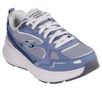 Sneaker SKECHERS "EDGERIDE", Damen, Gr. 41, blau (graublau), Lederimitat, Mesh, Schuhe Sneaker, Chunky Sneaker, Schnürschuh mit Plateau Sohle (90903816-41) graublau
