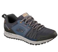 Sneaker SKECHERS "Escape Plan", Herren, Gr. 41, blau (navy), Leder, Textil, Schuhe Sneaker, mit wasserabweisendem Material, Freizeitschuh, Halbschuh, Schnürer (36832905-41) navy