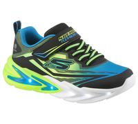 Sneaker SKECHERS "FLEX-GLOW ULTRA", Mädchen, Gr. 33, bunt (schwarz, neongelb), Lederimitat, Textil, Mesh, kontrastfarbene Details, Schuhe Sneaker, Klettschuh zum Schlüpfen, Größenschablone zum Downloa