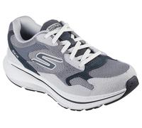 Sneaker SKECHERS "GO RUN CONSISTENT 2.0", Herren, Gr. 41, grau, Lederimitat, Textil, Veloursleder, kontrastfarbene Details, Schuhe Sneaker, Trainingsschuh, Freizeitschuh mit optimaler Dämpfung (130746