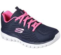 Sneaker SKECHERS "GRACEFUL - GET CONNECTED" Gr. 38, blau (navy, pink) Damen Schuhe Sneaker in Schuhweite G (weit) (83777406-38)