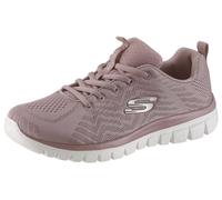 Sneaker SKECHERS "Graceful - Get Connected", Damen, Gr. 41, beige (lavendel), Textil, Schuhe Sneaker, Freizeitschuh, Halbschuh, Schnürschuh für die Maschinenwäsche geeignet, Topseller (55000966-41)