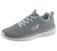 Sneaker SKECHERS "Graceful - Twisted Fortune", Damen, Gr. 41, grau (grau, mint), Textil, Schuhe Sneaker, Freizeitschuh, Halbschuh, Schnürschuh mit Memory Foam (62238002-41) grau, mint