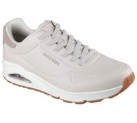 Sneaker SKECHERS "Harry Kane - Off Pitch Collection: Uno - Harry Kane Air", Herren, Gr. 43, grau (taupe), Lederimitat, Textil, Schuhe Sneaker, Schnürschuh signiert vom weltbekannten Fußballstar Harry