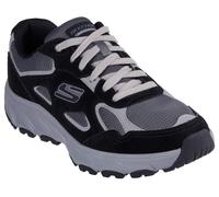 Sneaker SKECHERS "HILLCREST 2.0-CEDAR WELLS", Herren, Gr. 46, schwarz (schwarz, grau), Textil, Veloursleder, Schuhe Sneaker, Freizeitschuh, Schnürschuh mit gepolsterter Innensohle (89653709-46)