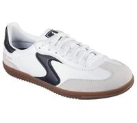 Sneaker SKECHERS "HOTSHOT-KICKOFF", Damen, Gr. 36, schwarz-weiß (weiß, schwarz), Lederimitat, Veloursleder, Schuhe Sneaker, Retro Sneaker, Schnürschuh mit Textilinnenausstattung (90074051-36) weiß, sc