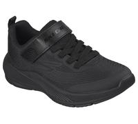 Sneaker SKECHERS "MICROSPEC ADVANCE", Damen, Gr. 31, schwarz, Lederimitat, Textil, unifarben, Schuhe Sneaker, Klettschuh in cooler Farbkombination, Größenschablone zum Download (54855011-31) schwarz