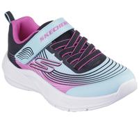 Skechers Microspec Advance Mädchen Sneaker schwarz/blau/rosa - 32