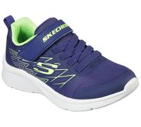 Sneaker SKECHERS "MICROSPEC", Kinder, Gr. 33, bunt (navy, limette), Synthetik, Textil, Schuhe Sneaker, mit Kontrastbesatz, Freizeitschuh, Halbschuh, Schnürschuh (11538966-33) navy, limette