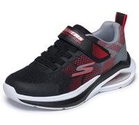 Sneaker SKECHERS "MICROSPEC MAX VELOCITY", Mädchen, Gr. 33, blau (schwarz, rot), Lederimitat, Schuhe Sneaker, Klettschuh, Freizeitschuh, Grössenschablone zum Download (46729848-33) schwarz, rot