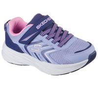 Sneaker SKECHERS "MICROSPEC TREAD", Mädchen, Gr. 30, lila (violett), Lederimitat, Textil, kontrastfarbene Details, Schuhe Sneaker, Klettschuh mit Gummizug, Größenschablone zum Download (63253409-30)