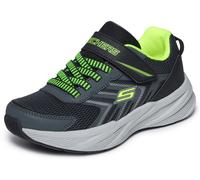 Sneaker SKECHERS "MICROSPEC TREAD", Mädchen, Gr. 35, atmungsaktiv, grau (grau, limette), Lederimitat, Textil, Schuhe Sneaker, Schnürer mit Klettverschluss, Größenschablone zum Download (29165502-35) g