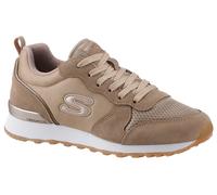 Sneaker SKECHERS "OG 85 - GOLDN GURL", Damen, Gr. 37, braun (hellbraun), Synthetik, Textil, Veloursleder, Schuhe Sneaker, Schnürschuh, Original-Retro-Jogginschuh mit Air-Cooled Memory Foam, Topseller 