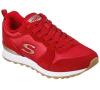 Sneaker SKECHERS "OG 85 - GOLDN GURL", Damen, Gr. 37, rot, Synthetik, Textil, Veloursleder, Schuhe Sneaker, Schnürschuh, Original-Retro-Jogginschuh mit Air-Cooled Memory Foam, Topseller (12303723-37)