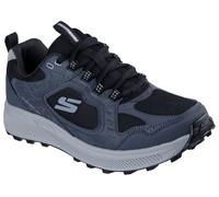 Sneaker SKECHERS "RIDGESTAR", Herren, Gr. 47,5, grau, schwarz, Lederimitat, Schuhe Sneaker, Komfortschuh, Trekkingschuh mit Water Repellant Funktion (35258010-47,5) grau, schwarz