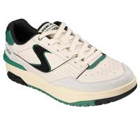 Sneaker SKECHERS "S-1992", Herren, Gr. 45, sanftes weiß, grün, Leder, Veloursleder, kontrastfarbene Details, Schuhe Sneaker, Schnürschuh, Halbschuh, Freizeitschuh im Retro Look (81753921-45) sanftes w