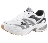 Sneaker SKECHERS "SHADOW", Herren, Gr. 43, grau (weiß, schwarz, grau), Lederimitat, Mesh, Schuhe Sneaker, Chunky Sneaker, Schnürschuh mit auffälliger Laufsohle (85531020-43) weiß, schwarz, grau