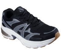 Sneaker SKECHERS "SHADOW", Herren, Gr. 46, schwarz (schwarz, grau), Lederimitat, Mesh, Schuhe Sneaker, Chunky Sneaker, Schnürschuh mit auffälliger Laufsohle (21139452-46) schwarz, grau