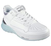 Sneaker SKECHERS "SIZZLE-SNOOP SIZZLE BUCKETS", Herren, Gr. 42, weiß, Leder, Schuhe Sneaker, Schnürschuh, Freizeitschuh, MidCut mit Air-Cooled Memory Foam (48168335-42)