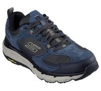 Sneaker SKECHERS "SKECHERS D'LUX PRO", Damen, Gr. 43, blau (dunkelnavy), Leder, Schuhe Sneaker, Schnürschuh mit rutschhemmender Goodyear Laufsohle (54636720-43) dunkelnavy
