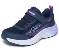 Sneaker SKECHERS "SKECHERS ELITE SPORT PULSE", Mädchen, Gr. 29, blau (navy, lila), Textil, Schuhe Sneaker, Klettsneaker, Halbschuh, Grössenschablone zum Download (96776565-29) navy, lila