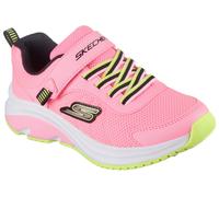 Sneaker SKECHERS "SKECHERS ELITE SPORT TEMPO", Kinder, Gr. 28, bunt (rosa, multi), Textil, Lederimitat, kontrastfarbene Details, sportlich, Schuhe, Trekking Schuh mit Klettverschluss, Größenschablone