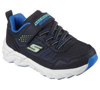 Sneaker SKECHERS "SKECHERS ELITE SPORT TREAD", Jungen, Gr. 35, schwarz, blau, Lederimitat, Schuhe Sneaker, Trekkingschuh mit waterproof, Größenschablone zum Download (52712667-35)