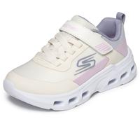Sneaker SKECHERS "SKECHERS GLIDE-STEP AERO", Mädchen, Gr. 27, natur kombiniert, Lederimitat, Textil, Schuhe Sneaker, Sportschuh mit Klett, Größenschablone zum Download (21388004-27)