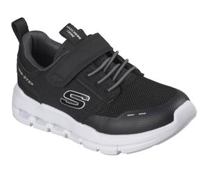 Sneaker SKECHERS "SKECHERS GLIDE-STEP FLOW", Jungen, Gr. 31, schwarz, Synthetik, Textil, Mesh, kontrastfarbene Details, Schuhe Sneaker, Grössenschablone zum Download, Topseller (43800255-31)