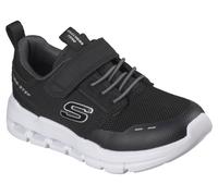 Sneaker SKECHERS "SKECHERS GLIDE-STEP FLOW", Mädchen, Gr. 29, schwarz, Synthetik, Textil, Mesh, kontrastfarbene Details, Schuhe Sneaker, Freizeitschuh mit Klett, Größenschablone zum Download (43800255