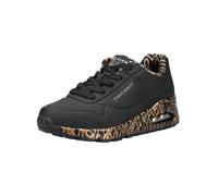 Skechers Damen-Sneaker UNO Love Schwarz Durabuck Roségold-Besatz Größe 36