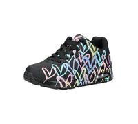 Sneaker SKECHERS "Skechers Sneaker Lederimitat", Damen, Gr. 36, schwarz (schwarz multi), Lederimitat, Schuhe Sneaker (82278861-36) schwarz multi