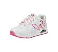 Skechers Damen UNO Twin Hearts Sneaker, weiß, 38 EU