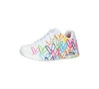 Sneaker SKECHERS "Skechers Sneaker Lederimitat", Damen, Gr. 39, bunt (weiß kombi), Lederimitat, Schuhe Sneaker (81139762-39) weiß kombi