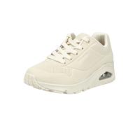 Skechers Uno Shiny Schuhe beige 3D Muster 177861 für Damen, weiß, Größe 41 EU