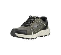 Outdoorschuh SKECHERS "HILLCREST 2.0-SABBADAY FALLS", Herren, Gr. 48,5, grün (olivgrün), Lederimitat, Textil, Schuhe Outdoorschuh, Schnürschuh, Halbschuh mit Memory Foam-Ausstattung (49902319-48,5) ol