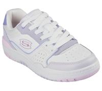 Sneaker SKECHERS "SKX-228", Mädchen, Gr. 37, bunt (weiß, multi), Leder, Schuhe Sneaker, Schnür,-Retro Sneaker mit Logostick, Größenschablone zum Download (82193219-37)
