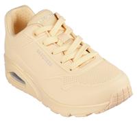 Sneaker SKECHERS "Street Uno - Stand on Air", Damen, Gr. 36, Textil, gelb (hellgelb), Lederimitat, Schuhe Sneaker, Freizeitschuh, Halbschuh, Schnürschuh mit Memory Foam, Topseller (91914241-36) hellge