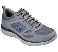 Sneaker SKECHERS "Summits-South Rim", Damen, Gr. 46, grau, Leder, Textil, Schuhe Sneaker, Freizeitschuh, Halbschuh, Schnürschuh im modernen Materialmix (85585341-46) grau
