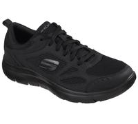 Sneaker SKECHERS "Summits-South Rim", Herren, Gr. 42, schwarz, Leder, Textil, Schuhe Sneaker, Freizeitschuh, Halbschuh, Schnürschuh im modernen Materialmix (40465353-42) schwarz