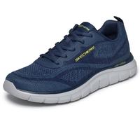 Sneaker SKECHERS "TRACK-POHLTER", Herren, Gr. 45, navy, Textil, Schuhe Sneaker, Schnürschuh, Freizeitsneaker, maschinenwaschbar, Leichtgewicht (94241548-45) navy