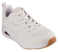 Sneaker SKECHERS "TRES-AIR UNO", Damen, Gr. 47,5, weiß (sanftes weiß), Lederimitat, Schuhe Sneaker, Freizeitschuh, Halbschuh, Schnürschuh mit Skech-Air-Luftpolsterung (72681852-47,5) sanftes weiß