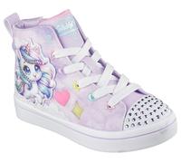 Sneaker SKECHERS "TWI-LITES 2.0", Damen, Gr. 34, bunt (lavendel, multi), Lederimitat, Glitzer, Schuhe Sneaker, Blinkschuh mit Einhorn und Glitzer, Größenschablone zum Download (33358713-34) lavendel,